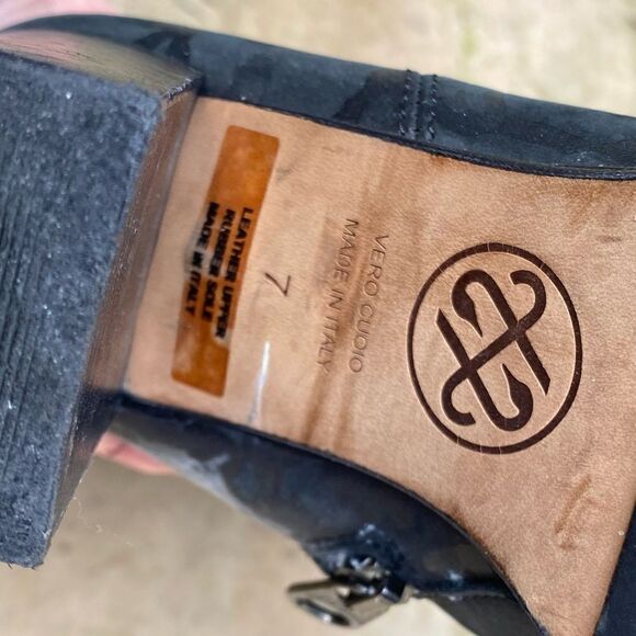 Ross & Snow RENATA shearling Lined Leather Made In Italy size 7 - Picture 3 of 12